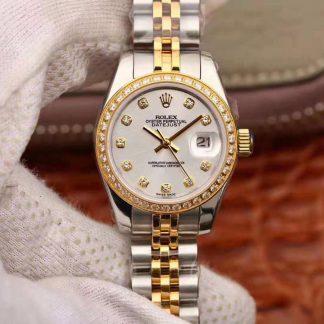 Rolex Lady Datejust Silver Dial | UK Replica - 1:1 best edition replica watches store,high quality fake watches