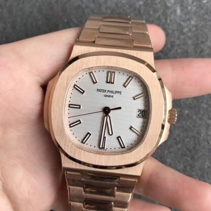 Patek Philippe 5711/1R-001 V4 Rose Gold White | UK Replica - 1:1 best edition replica watches store, high quality fake watches