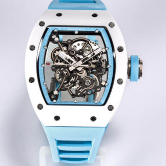 Richard Mille RM-055 BBR Factory Ceramic Case Blue Strap | UK Replica - 1:1 best edition replica watches store, high quality fake watches