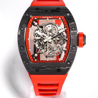 Richard Mille RM055 Carbon Fiber Red Strap Factory | UK Replica - 1:1 best edition replica watches store, high quality fake watches